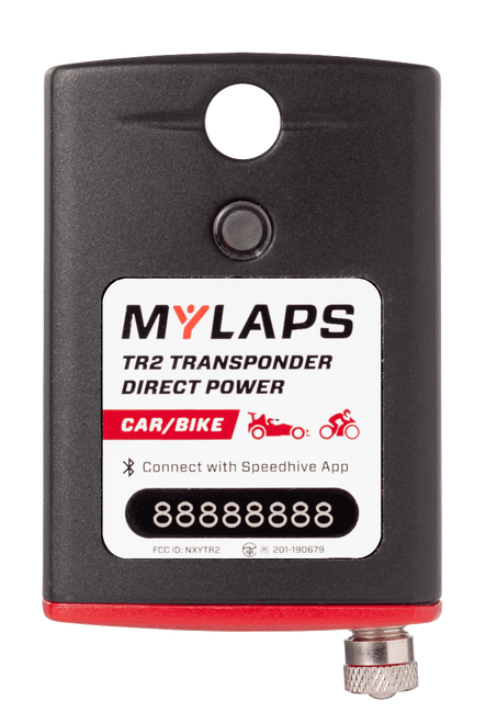 (Open Box) MyLaps TR2 Direct Power Transponder (Car/Motorcycle), 1-year subscription (Open Box)