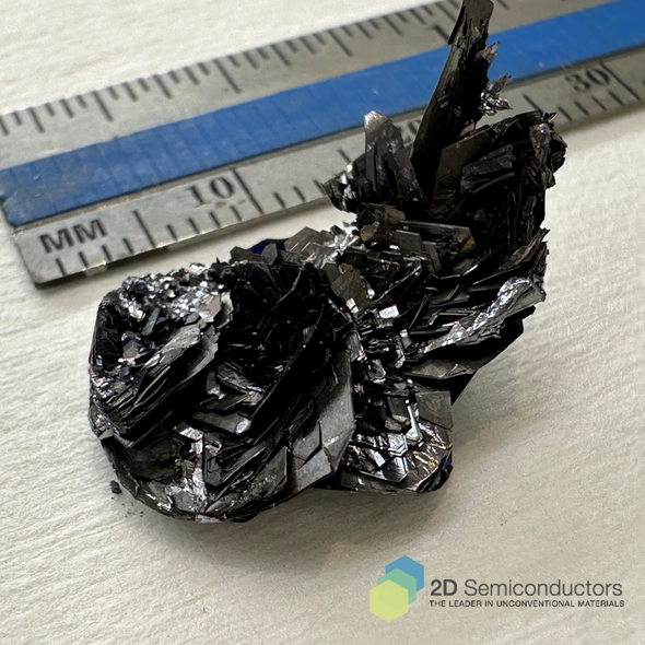 World record size MoS2 synthetic (CVT or Flux) grown crystals