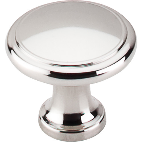 Asbury Ringed Knob 1 1/8'' M1317  in Polished Nickel