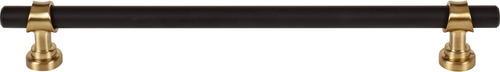 Dakota Bit Pull 8 13/16 Inch Flat Black and Honey Bronze M2752