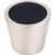 Black Crystal Center Knob 3/4''   TK130  in Brushed Satin Nickel Shell