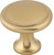 Nouveau Ringed Knob 1 1/8'' Honey Bronze