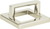 Tableau Square Base and Top 1 13/16'' cc Polished Nickel 409-PN