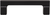 Reeves Pull 3 3/4'' cc Matte Black A522-BL