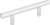 Linea Skinny Pull 3'' cc Polished Chrome A837-CH