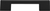 Thin Square Pull 5 1/16'' cc Matte Black A867-BL