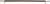 Zanzibar Brown Appliance Pull 17'' cc Leather Polished Chrome AP05-OW-CH