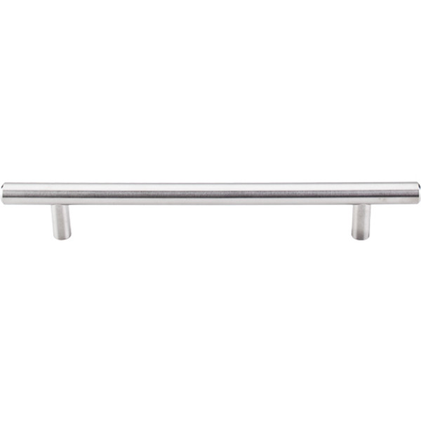 Stainless Solid Bar Pull 6 5/16'' cc 5  in Brushed Stainless Steel