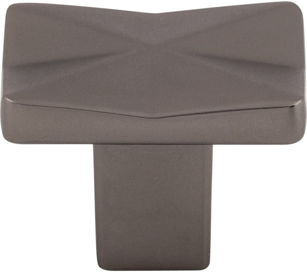 Mercer Quilted Knob 1 1/4 Inch Ash Gray