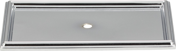 Campaign Rope Backplate 3 11/16'' Polished Chrome 379-CH