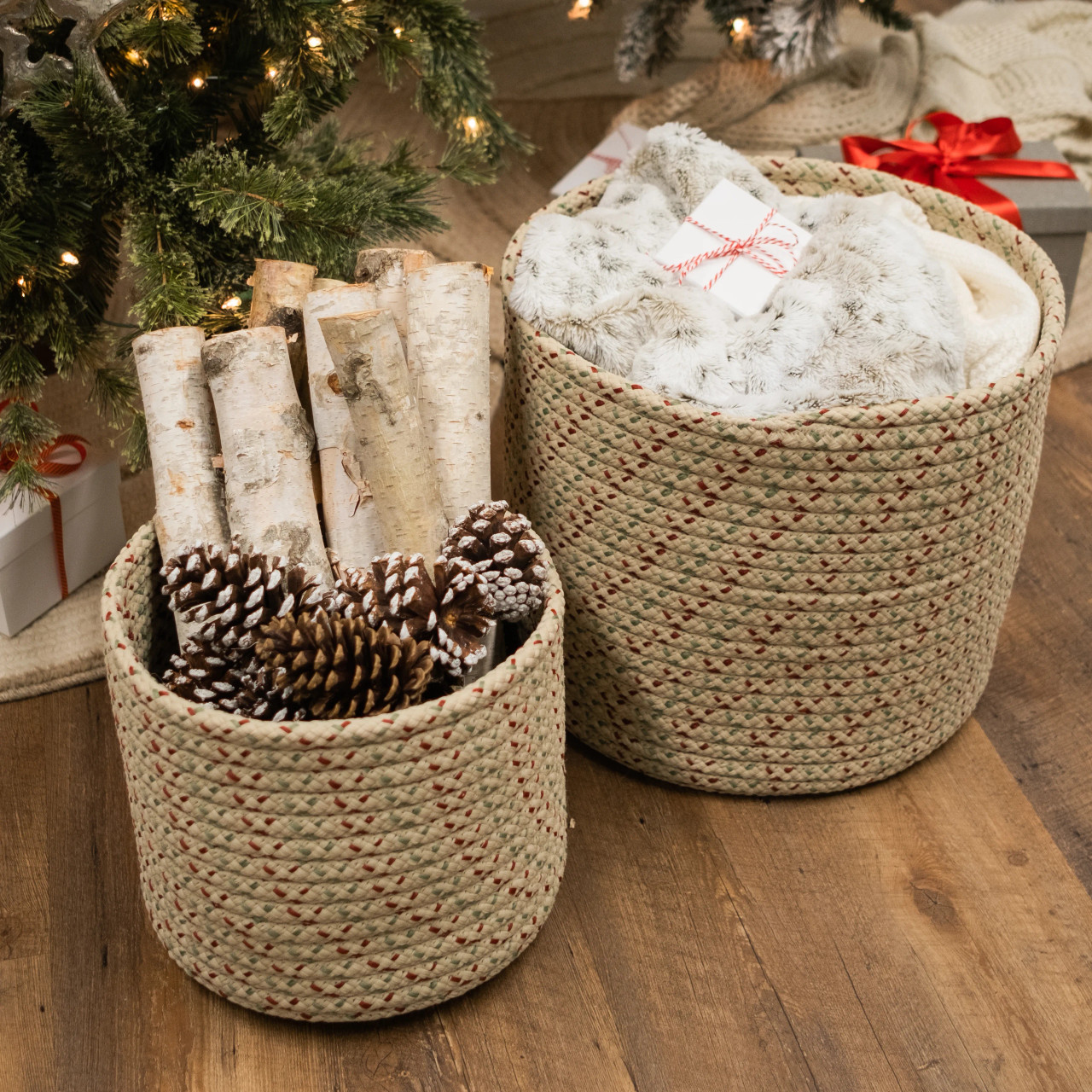 Dasher Woven Holiday Basket | Colonial Mills