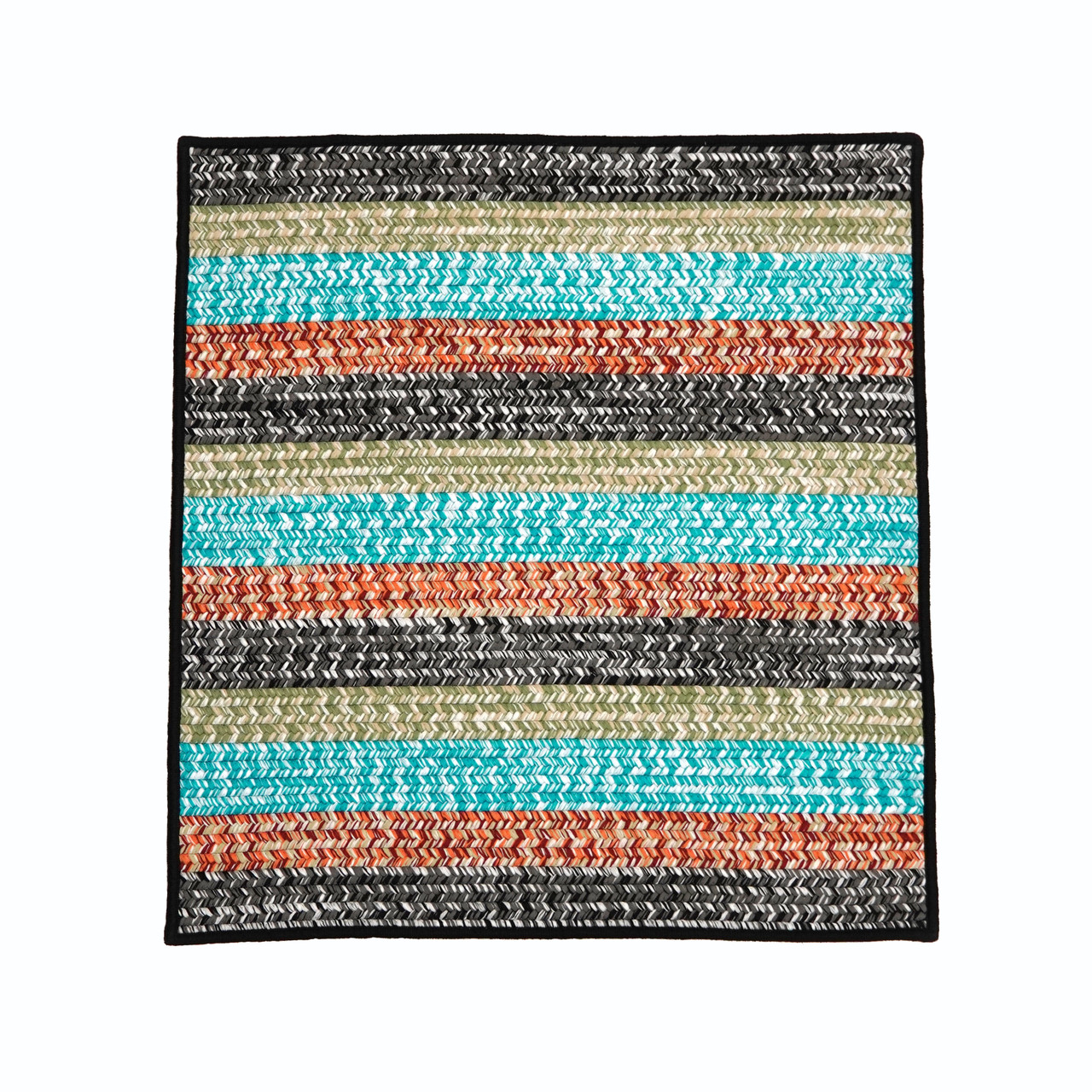 Ashton Tweed Stripe Square Rugs | Colonial Mills