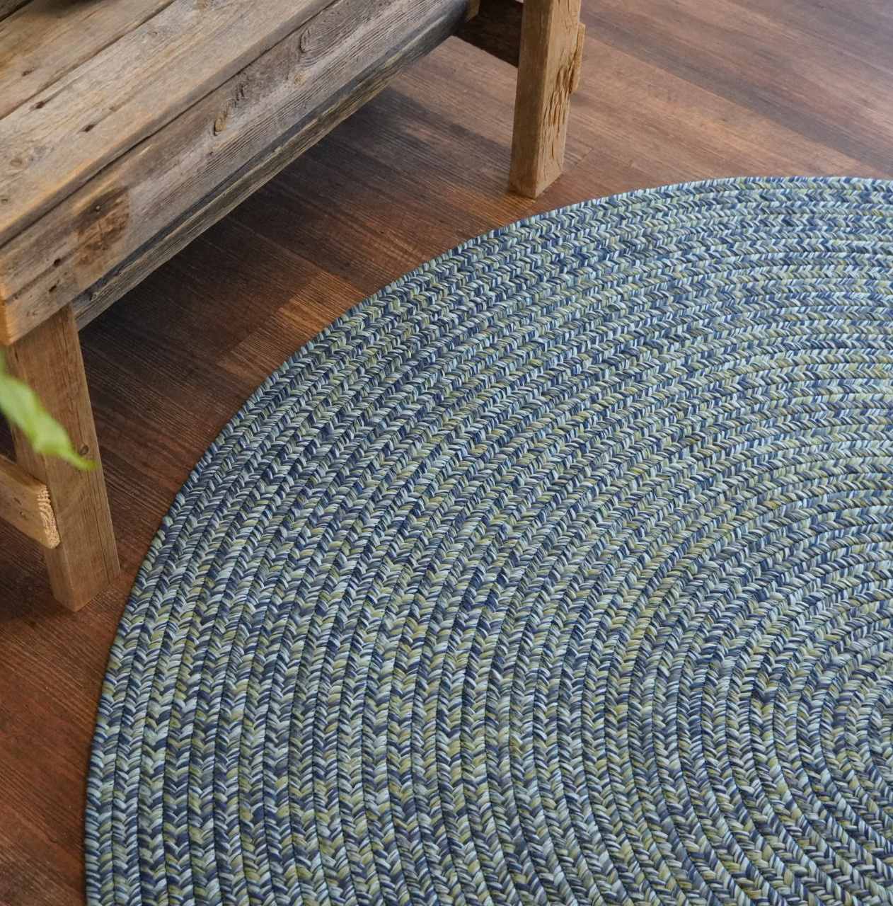 ラグ・カーペット round beach rug Amazon.com: Navy Blue Grey