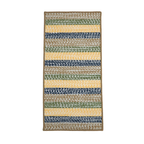 Daybreak Colonial Mills Baily Tweed Stripe Rectangle Runners. Braided Runner Rugs Made in the USA