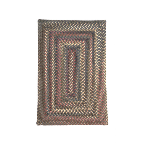 Custom Braided Rectangle Rug Lucid Braided Multi Rectangle Rugs | Colonial Mills
