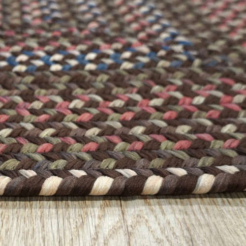 Custom Braided Rectangle Rug Lucid Braided Multi Rectangle Rugs | Colonial Mills