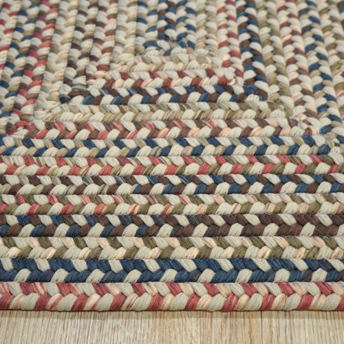 Custom Braided Rectangle Rug Lucid Braided Multi Rectangle Rugs | Colonial Mills