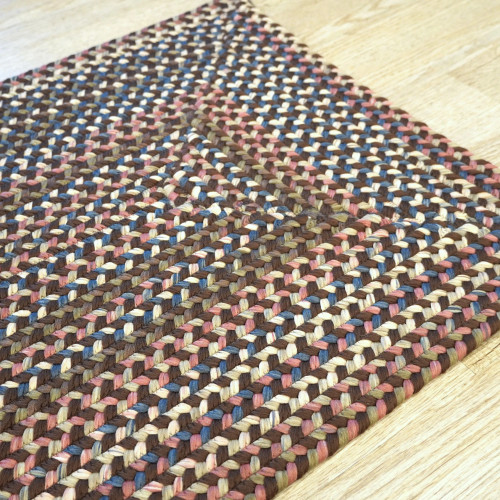 Custom Braided Rectangle Rug Lucid Braided Multi Rectangle Rugs | Colonial Mills