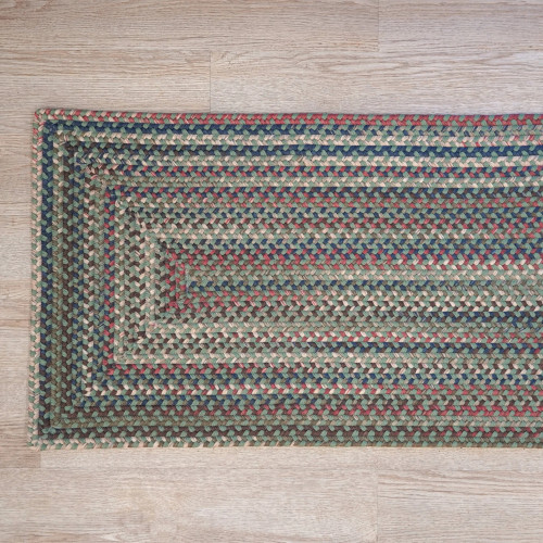 Custom Braided Rectangle Rug Lucid Braided Multi Rectangle Rugs | Colonial Mills