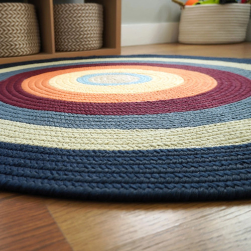 Bryson MultiColored Braid Rugs Colonial Mills
