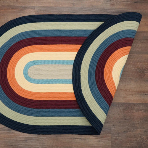 Bryson MultiColored Braid Rugs Colonial Mills
