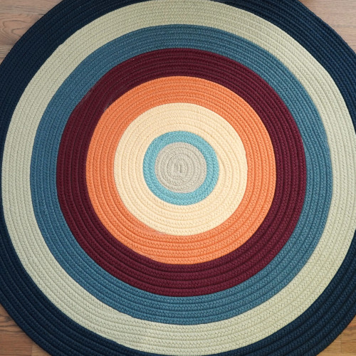 Bryson MultiColored Braid Rugs Colonial Mills