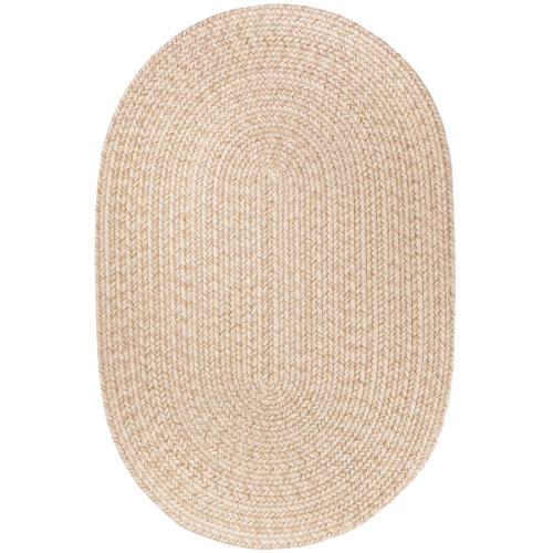 Wool Solids Area Rug - Oval - S100 Sand