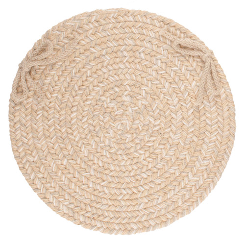 Wool Solids Chair Pad - S100 Sand