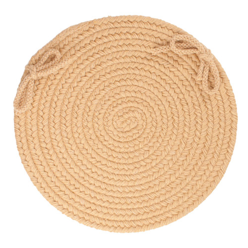 Wool Solids Chair Pad - S101 Wheat