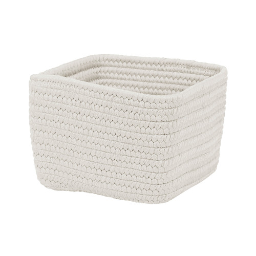 Powder White Colonial Mills Braided Craft Baskets Braided Baskets Made in the USA