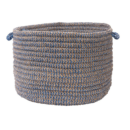 Blue Ice Colonial Mills Softex Check Baskets Braided Baskets Made in the USA