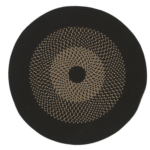 Black Colonial Mills Winterhold Round Rugs Braided Rugs Made in the USA