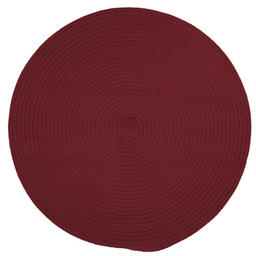 Burgundy Colonial Mills Tortuga Round Rugs Braided Rugs Made in the USA