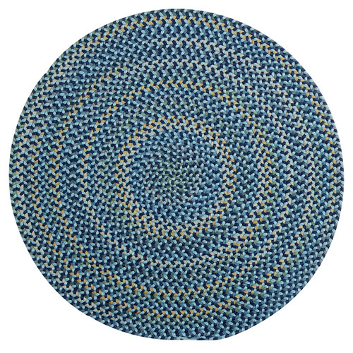Blue Colonial Mills Charlesgate Round Rugs Braided Rugs Made in the USA
