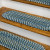 Blue Colonial Mills Charlesgate Stair Treads. Wool oval farmhouse braided stair treads made in the USA