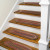 Red Colonial Mills Wayland Stair Treads. Rustic traditional oval braided stair treads made in the USA