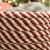 Red/White Colonial Mills Twisted Christmas Woven Basket. Braided holiday storage Made in the USA