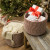 Candycane Red Colonial Mills Vixen Zig-Zag Woven Holiday Basket. Braided Christmas storage Made in the USA