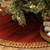 Border Vibe Colonial Mills Holiday-Vibes Under Tree Reversible Round Rug. USA Made round braided Christmas tree rugs for  Indoor / Outdoor use