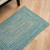 Soft Teal Colonial Mills Bridgeport Tweed Runners. Braided Runner Rugs Made in the USA