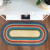 Surfside Multi Colonial Mills Soho Braided Multi Rugs. Indoor Outdoor Braided Rugs Made in the USA