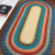 Surfside Multi Colonial Mills Soho Braided Multi Rugs. Indoor Outdoor Braided Rugs Made in the USA