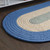 Oasis Blue Colonial Mills Melbourne Braid Oval Rugs. Indoor Outdoor Braided Rugs Made in the USA