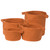 Orange Colonial Mills American Farmhouse 4-Set Solid Baskets. Decorative braided country home baskets made in the USA