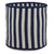 Navy Colonial Mills Baja Stripe Baskets. Braided indoor / outdoor children's toy storage baskets made in the USA