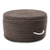 Gray Colonial Mills Simply Home Solid Pouf. Braided Round Indoor / Outdoor Pouf Ottomans Made in the USA