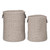 Gray Colonial Mills Sunbrella Sandstorm Woven Hamper. Braided Sunbrella Hampers Made in the USA