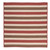 Terracotta Colonial Mills Stripe-It Square Rugs Braided Rugs Made in the USA