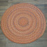 Rusted Red Colonial Mills Colgate Multi Round Rugs. Traditional space-dyed braided rugs made in the USA by Colonial Mills