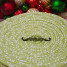 Green Colonial Mills Sneaky Santa Lidded Crock Baskets. Braided Christmas Storage Made in the USA